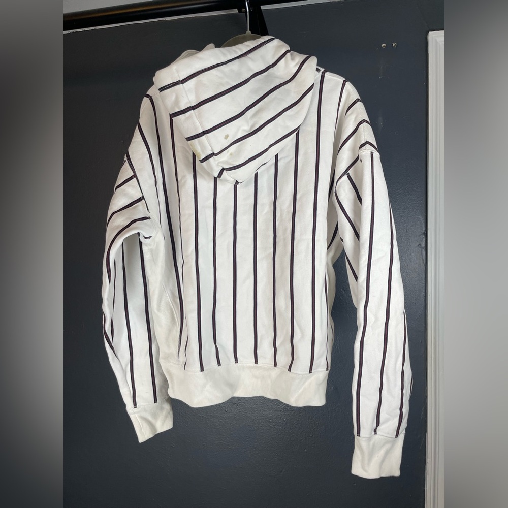 Vintage Champion Reverse Weave Women’s Hoodie - Striped - Picture 2 of 9